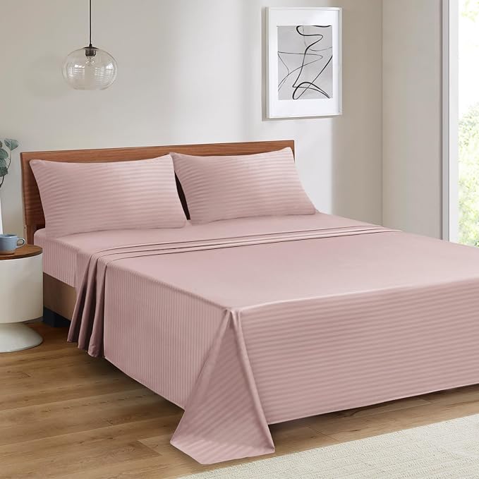 Mejoroom Striped Queen Size Sheet Set - Image 5