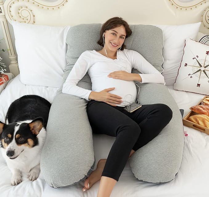 Meiz Pregnancy Pillows Cooling, Pregnancy Pillow U Shaped, Full Body Pillow and - Image 4