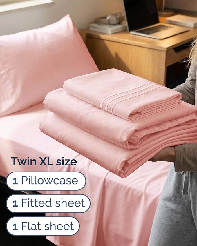 Twin XL Size 3 Piece Sheet Set - Image 3