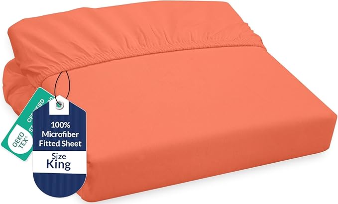 Royale Linens Fitted Sheet King by ROYALELINENS