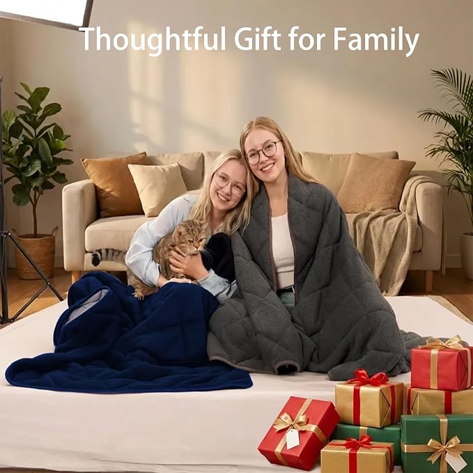 ZonLi 15lbs Weighted Blanket for Adults Sleeping, Double-Sided All Season - Image 8
