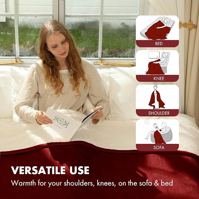 Electric Heated Blanket Twin 62" x 84" - Image 6