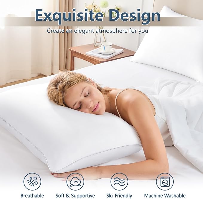 CozyLux Soft Supportive Bed Pillows - Image 2