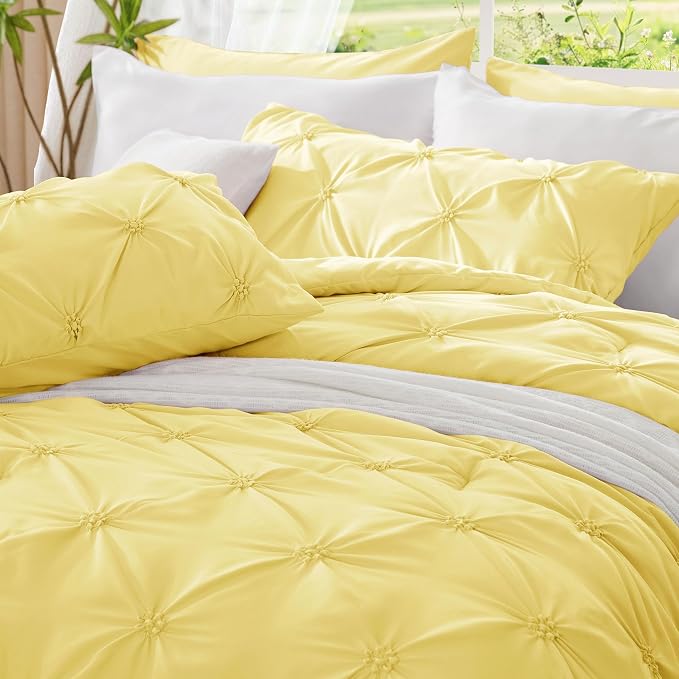 BEDELITE Light Yellow Twin Comforter Set - Image 6