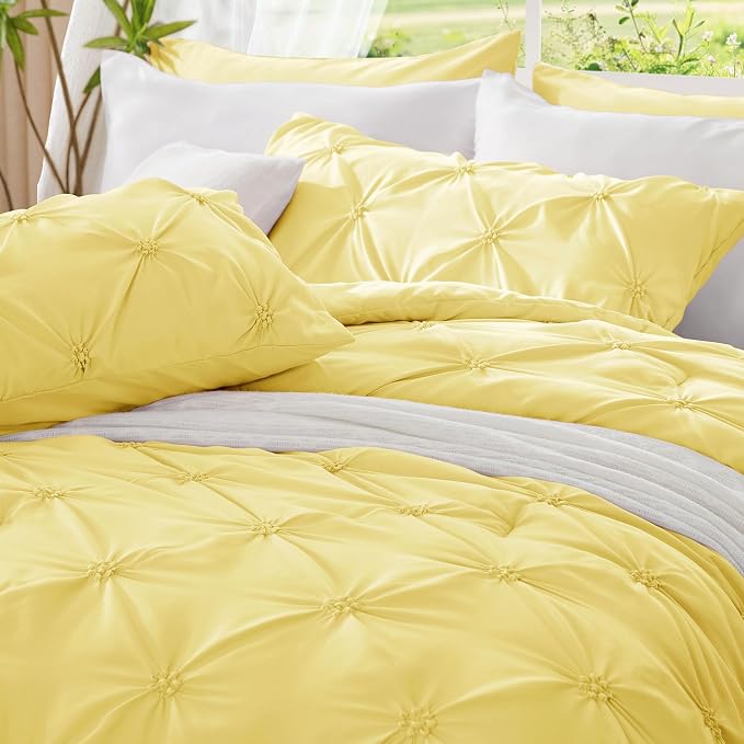 BEDELITE Light Yellow King Size Comforter Set - Image 6