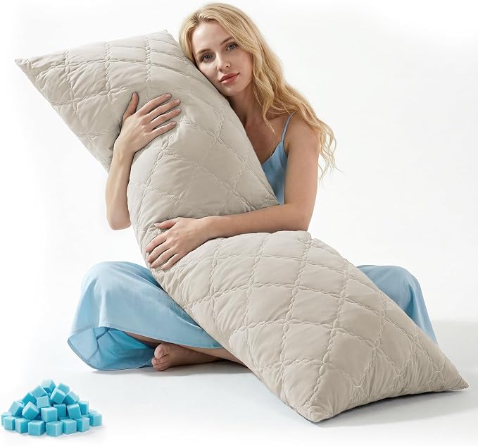 BEDELITE Cooling Body Pillow for Adults, Creative Ultra Soft Cool-Touch Quilted by BEDELITE