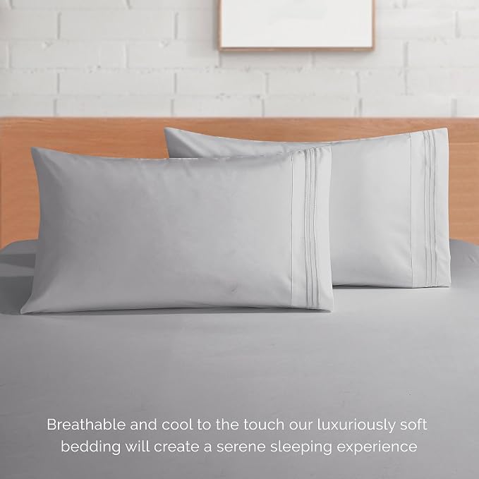 Elegant Comfort Luxurious 1500 Premium Hotel Quality Microfiber 4-Piece Sheet - Image 7