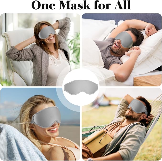 Fygrip 3D Eye Mask Sleep Mask for Men & Women, 100% Pressure-Free & Light - Image 8