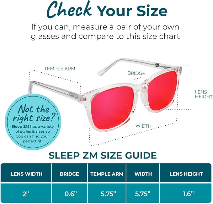 Sleep ZM Blue Light Blocking & Light Sensitivity Glasses - Image 2