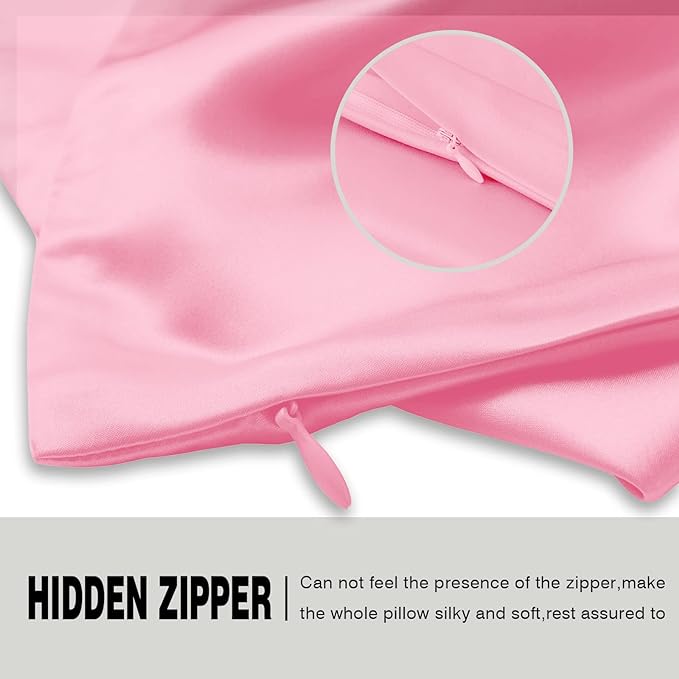 Silk Pillow Cases 2 Pack Soft Breathable and Sliky King Size Pillow Cases Set - Image 4