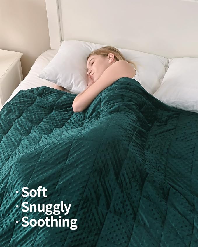 Mr. Sandman Weighted Blanket for Adults Queen Size 15 lbs, Soft Cooling Heavy - Image 4