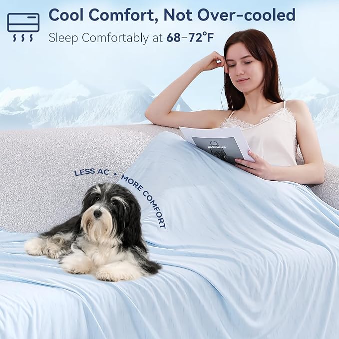 Elegear Cooling Blanket for Hot Sleepers, Double-Sided Arc-Chill® 3.0 Cooling - Image 8