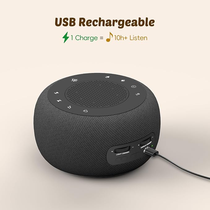 Buffbee Pro 2nd Gen – Upgraded Rechargeable Battery | 3-in-1 White Noise Machine - Image 6