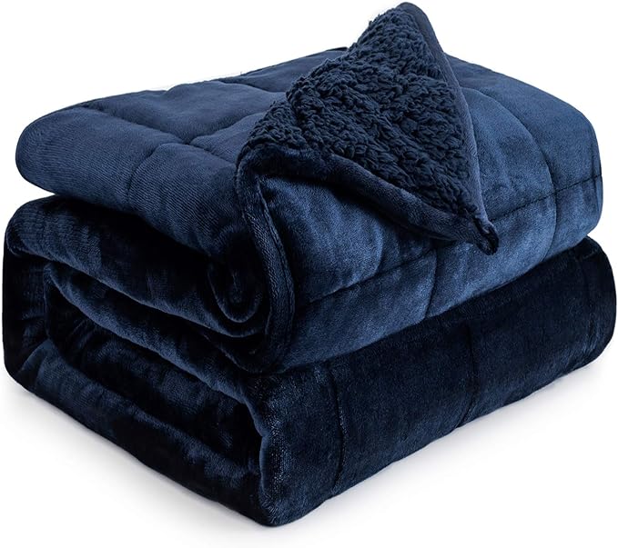 Cottonblue Weighted Blanket 20lbs 60x80 Inches, Soft Cozy Fleece Blanket On by Cottonblue