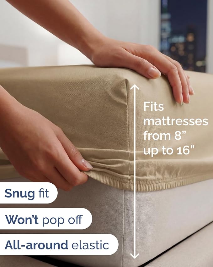 Lightweight 4 Piece Bed Sheet Set King Size - Image 5