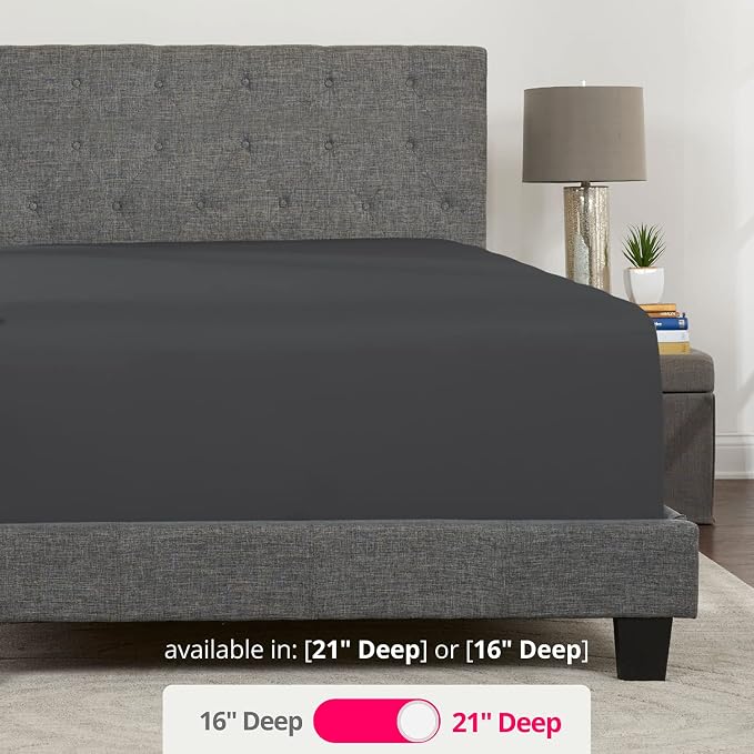 California King Fitted Sheet Deep Pocket – Cal King Fitted Sheet Only – 21” Cal - Image 3