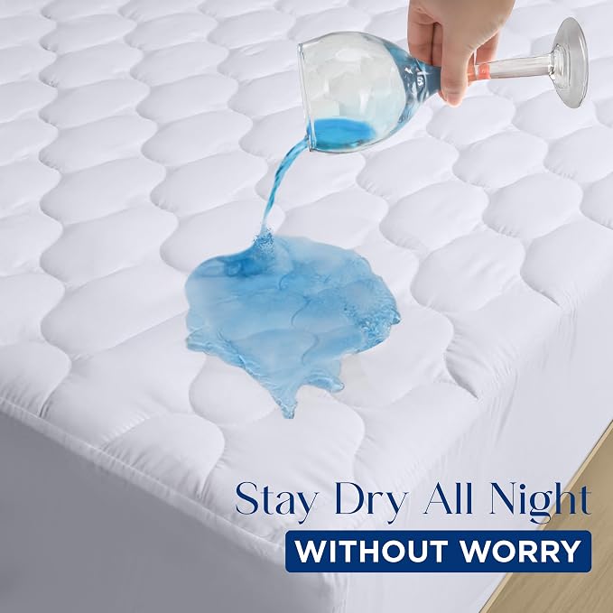 Utopia Bedding Waterproof Mattress Protector, Queen Mattress Pad, Noiseless - Image 8