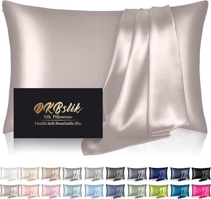 Mulberry Silk Pillow Cases Standard Size, Silk Pillowcase by HOME