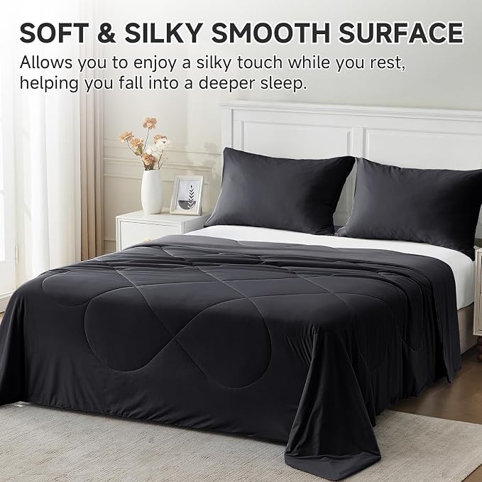 HOMFINE Cooling Comforter Japanese Double-Sided Cold Tech Fabric Cooling Blanket - Image 4