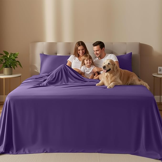 Utopia Bedding Full Size Sheet Set – 4 Piece Bed Sheets, Soft and Breathable - Image 2