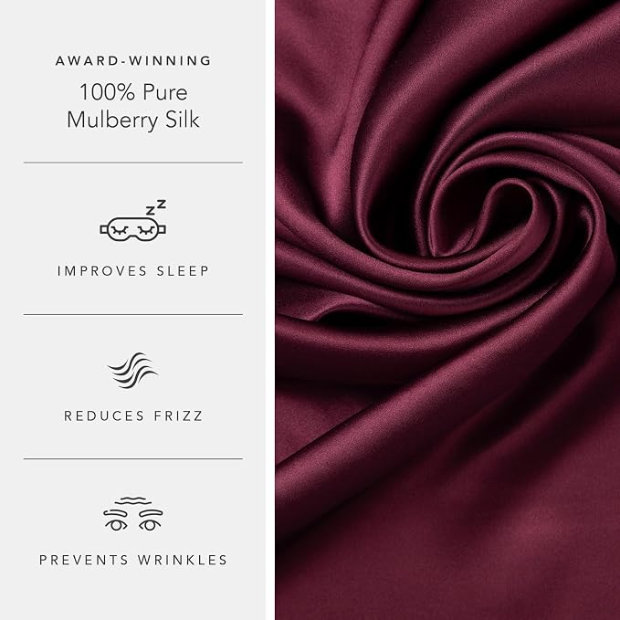 Fishers Finery 25mm 100% Pure Mulberry Silk Pillowcase - Image 5