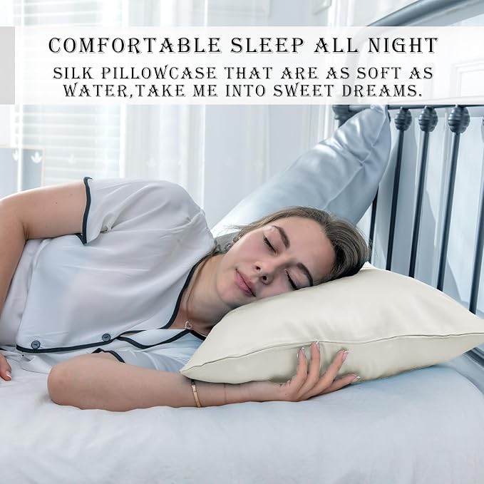 Silk Pillow Cases 2 Pack Soft Breathable and Sliky King Size Pillow Cases Set - Image 6