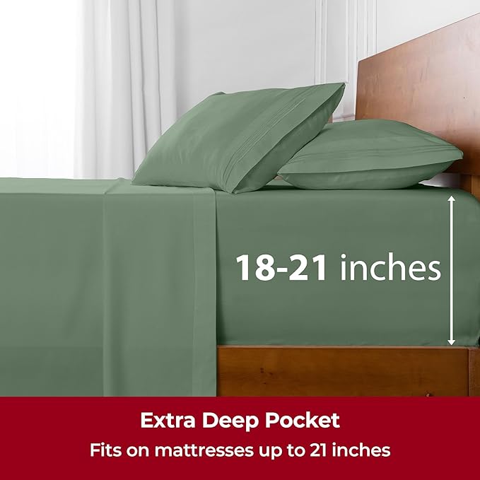 Mellanni Extra Deep King Sheets - Image 6