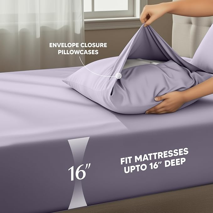 Utopia Bedding Queen Size Sheet Set – 4 Piece Bed Sheets, Soft and Breathable - Image 4