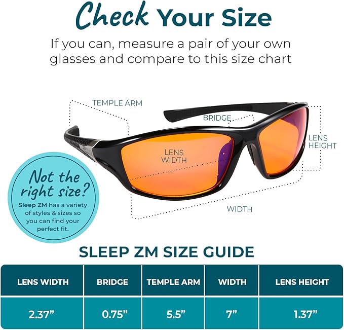 Sleep ZM Blue Light Blocking & Light Sensitivity Glasses - Image 2