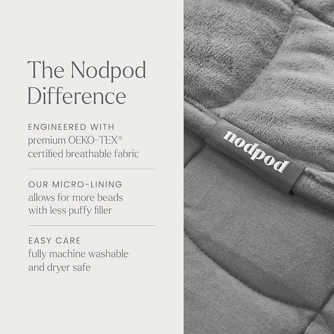nodpod Body 6.5lb Patented Compact Weighted Blanket I Perfect - Image 6