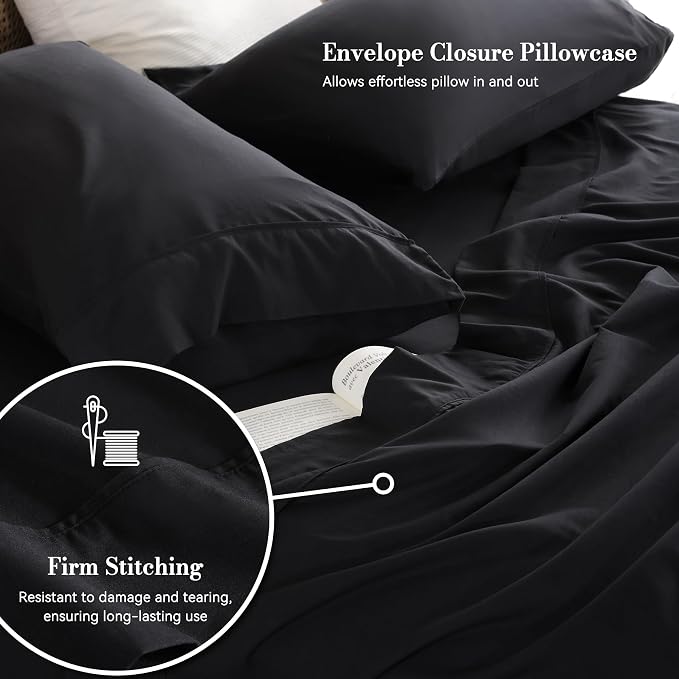Queen Sheet Set 4 Pieces, Wrinkle Free, Oeko-Tex Certified - Image 4