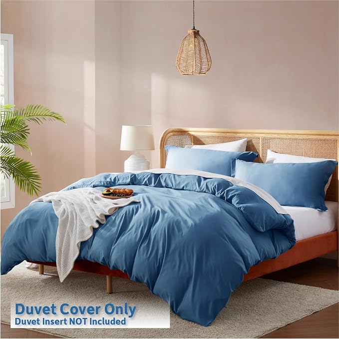 Nestl Double Brushed Blue Heaven Duvet Cover Set - Image 2
