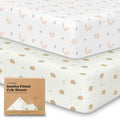 KeaBabies 2-Pack Organic Crib Sheets by KeaBabies