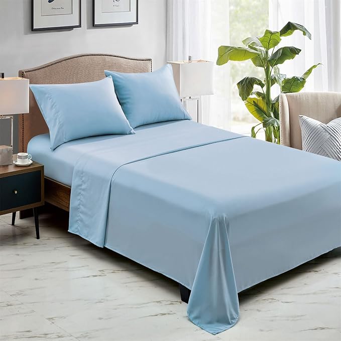 FreshCulture Twin Flat Sheets Only, Soft Microfiber Bedding Sheets - Image 6