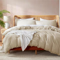 Nestl Beige Cream Duvet Cover Full Size by Nestl