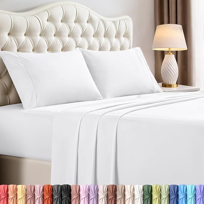 Utopia Bedding Queen Size Sheet Set – 4 Piece Bed Sheets, Soft and Breathable by UTOPIABEDDING