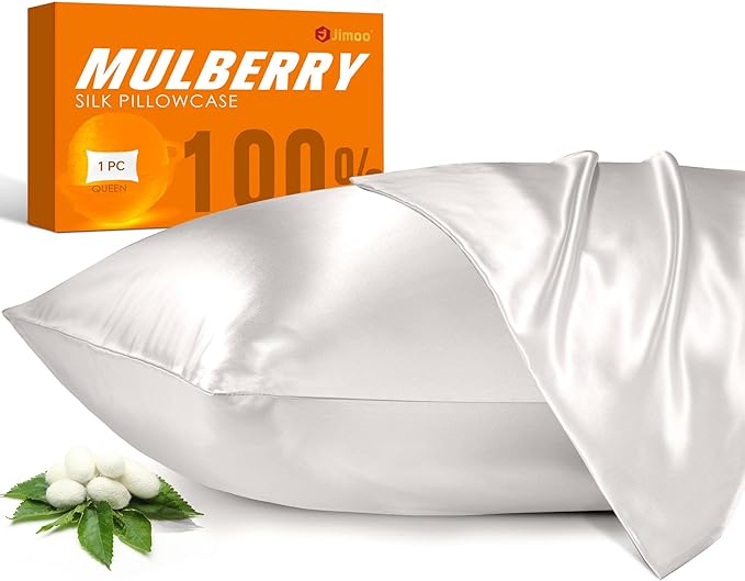 J JIMOO 100% Mulberry Silk Pillowcase by JJIMOO