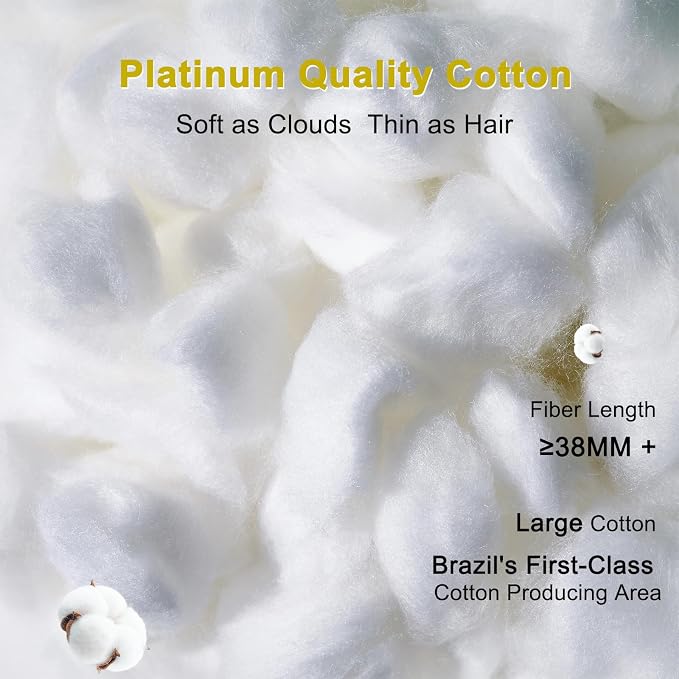 YOUR MOON Fluffy Support Bed Pillow King Size, Luxury Hotel Quality Bed Pillows - Image 5