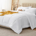 CozyLux Full Size Comforter Sets White, 7 Pieces Bed in a Bag, All Season by CozyLux