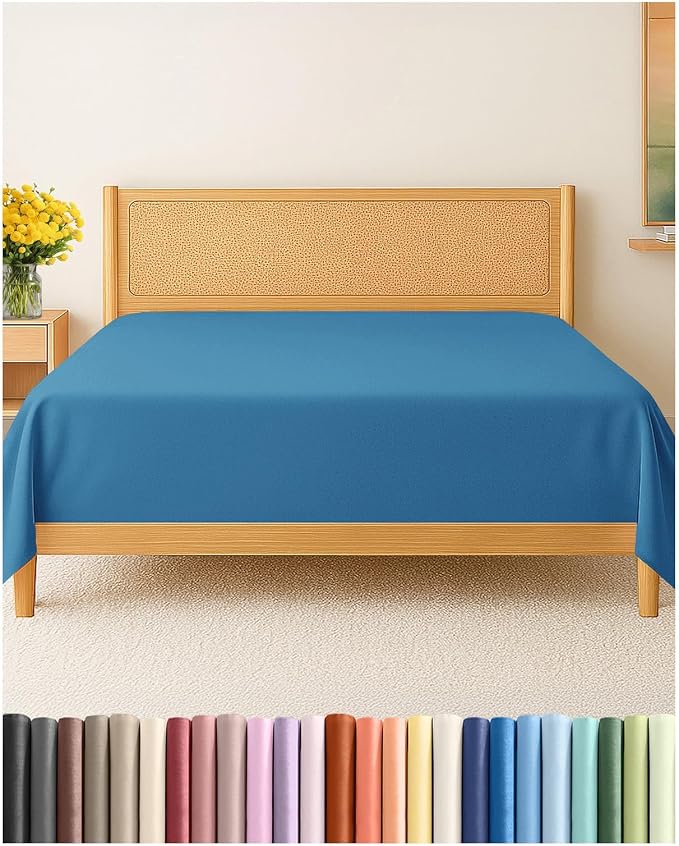 Cal King Size Flat Sheet by CGKUnlimited