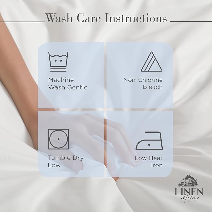Linen Home 100% Cotton Percale Sheets Full Size, Earthy Brown, Deep Pocket - Image 5