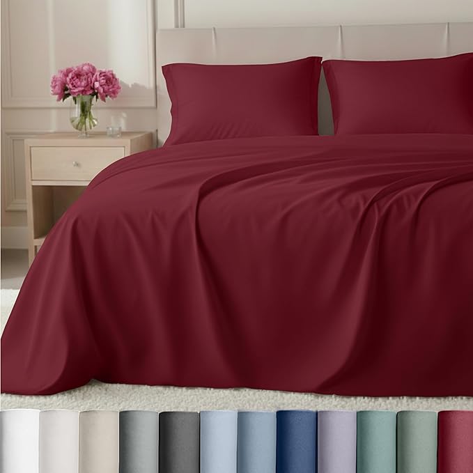 California Design Den Natural 100% Cotton Sheets King Size Deep Pocket Set by CaliforniaDesignDen