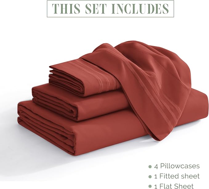 Elegant Comfort Luxurious 1500 Premium Hotel Quality Microfiber Three Line - Image 3