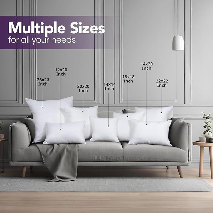 Utopia Bedding 14x20 Pillow Inserts, Sofa & Couch – Soft, Supportive & Fluffy - Image 2