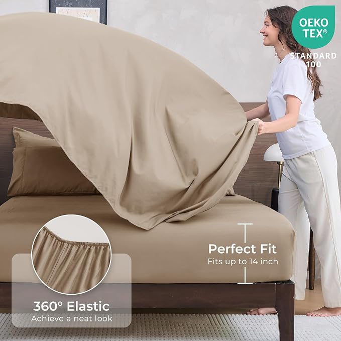 HEVUMYI Khaki Cali-King Comforter Set - Image 5