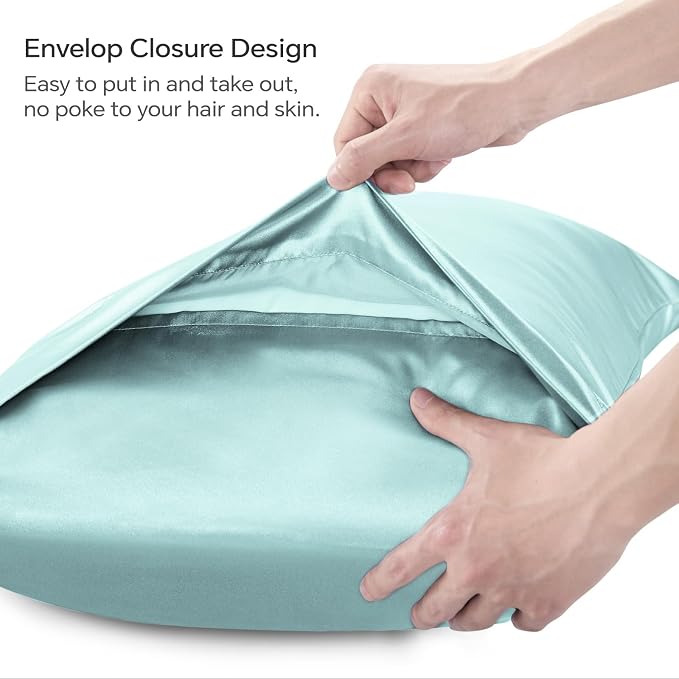 BEDELITE Satin Body Pillow Cover, Super Soft and Cooling Body Pillow Pillowcase - Image 4