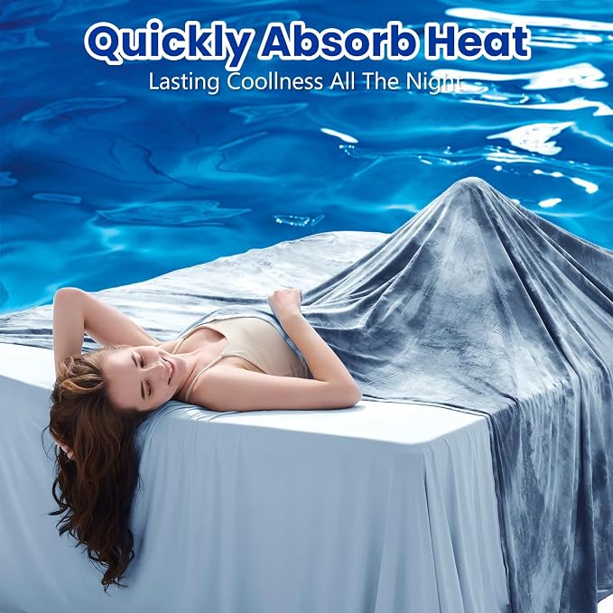 Topcee Cooling Throw Blanket for Hot Sleepers, Arc-Chill Q-Max >0.5 Cool Fiber - Image 2