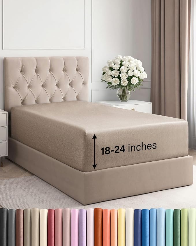 Extra Deep Twin XL Fitted Sheet by CGKUnlimited