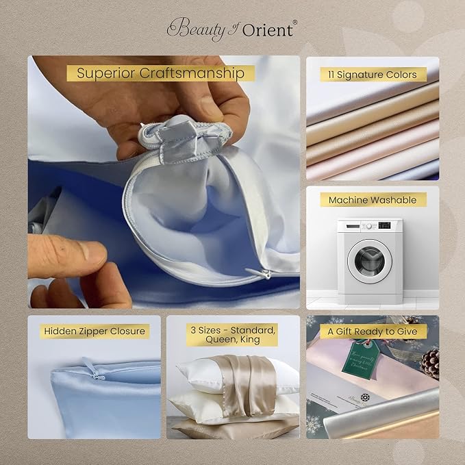 19 Momme Premium Mulberry Silk Pillowcase - Image 5