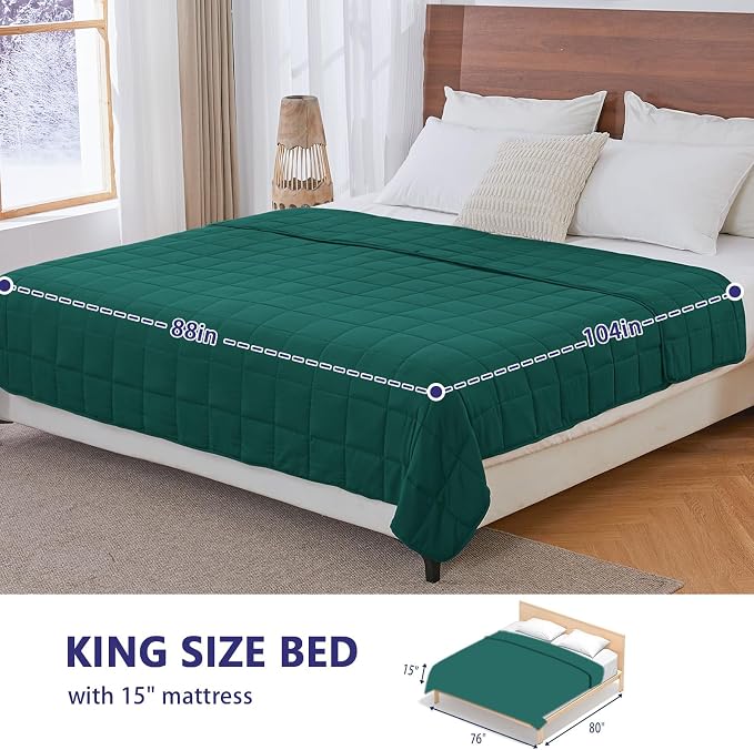 yescool Weighted Blanket for Adults Cooling Heavy Blanket for Sleeping Perfect - Image 2